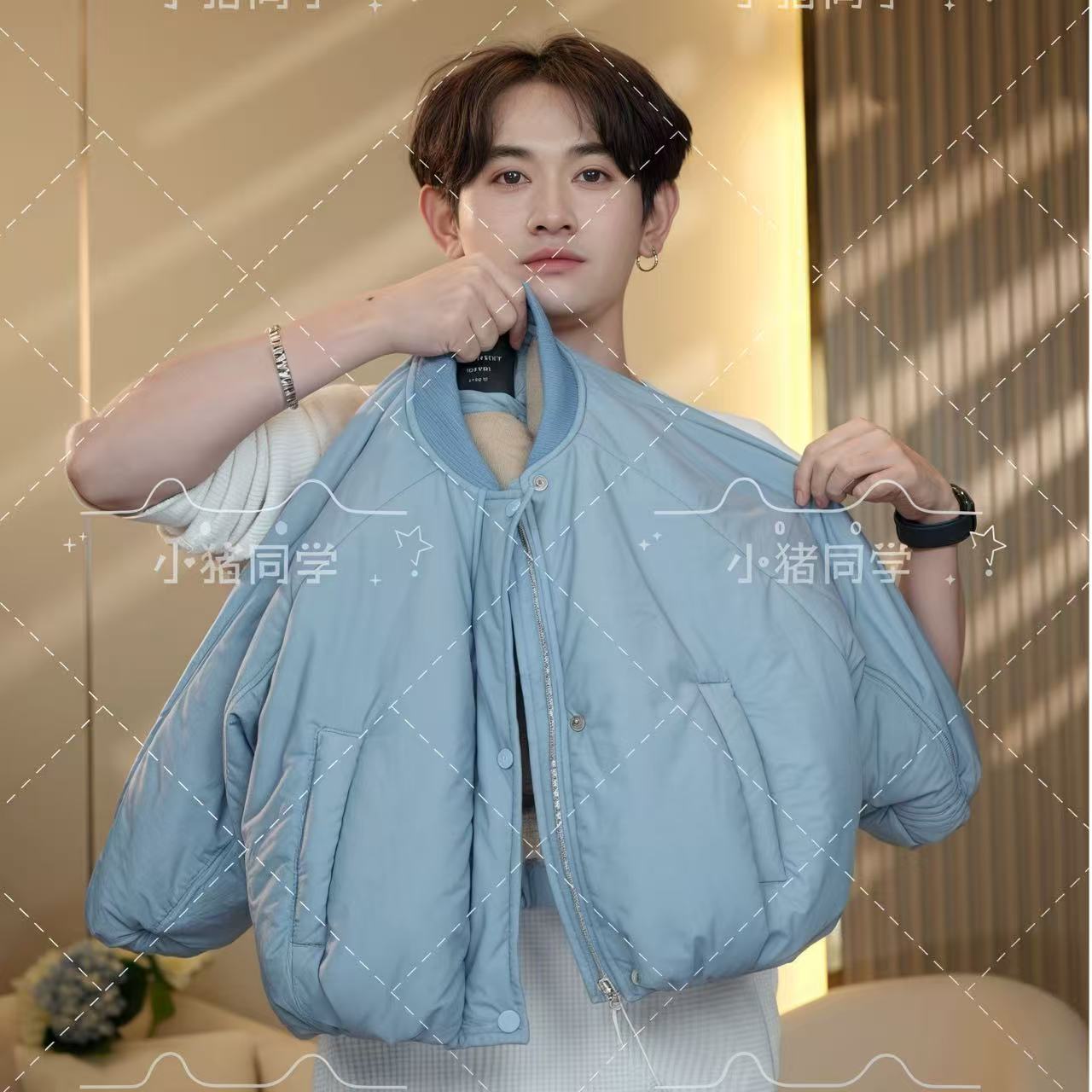 男童外套2025新款棉衣儿童秋冬季夹棉韩版帅气时尚保暖棉服上衣