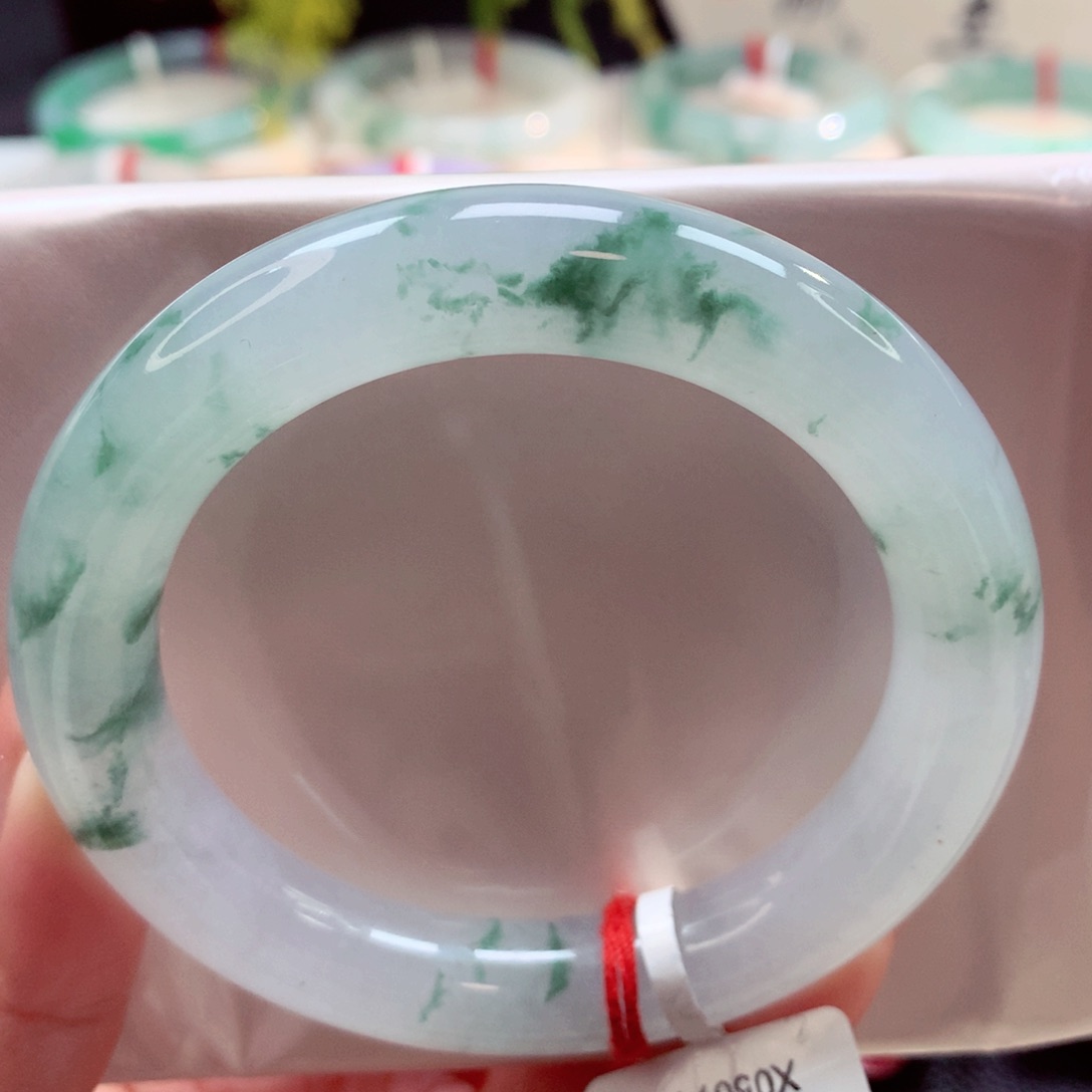 未镶嵌手镯翡翠57圆条 （8号）