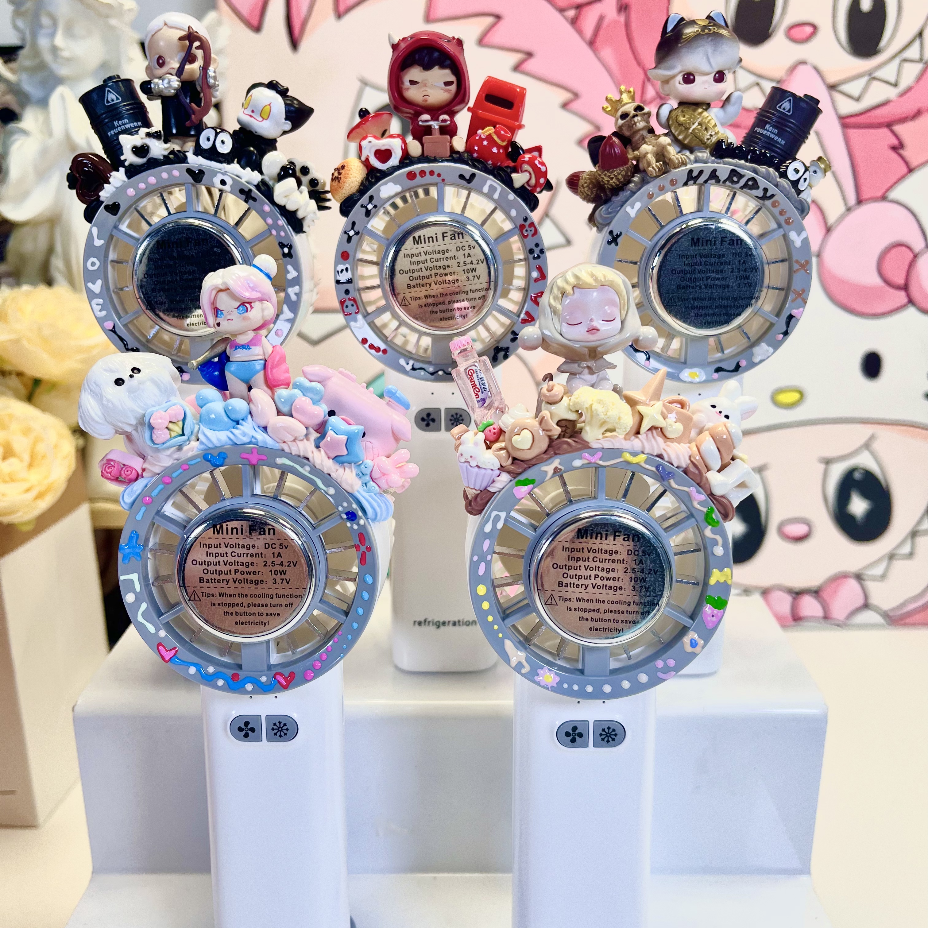 萌粒（改娃）奶油胶diy风扇（默认微瑕）