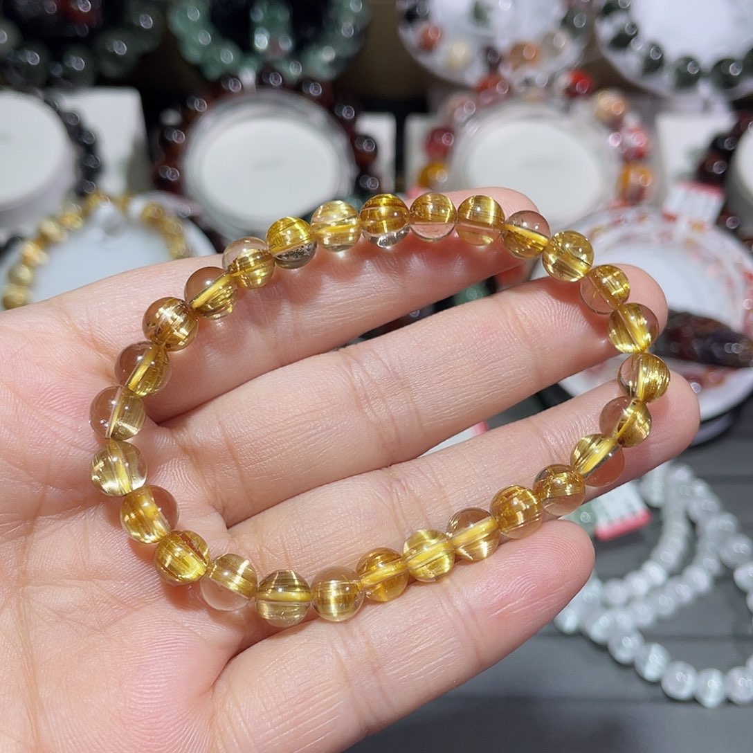 手串未镶嵌水晶钛晶手串