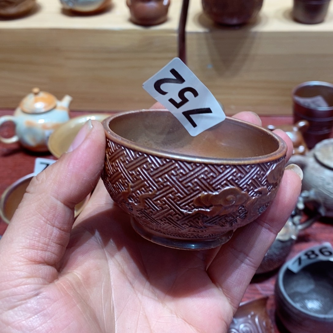 柴烧茶具陶瓷杯子