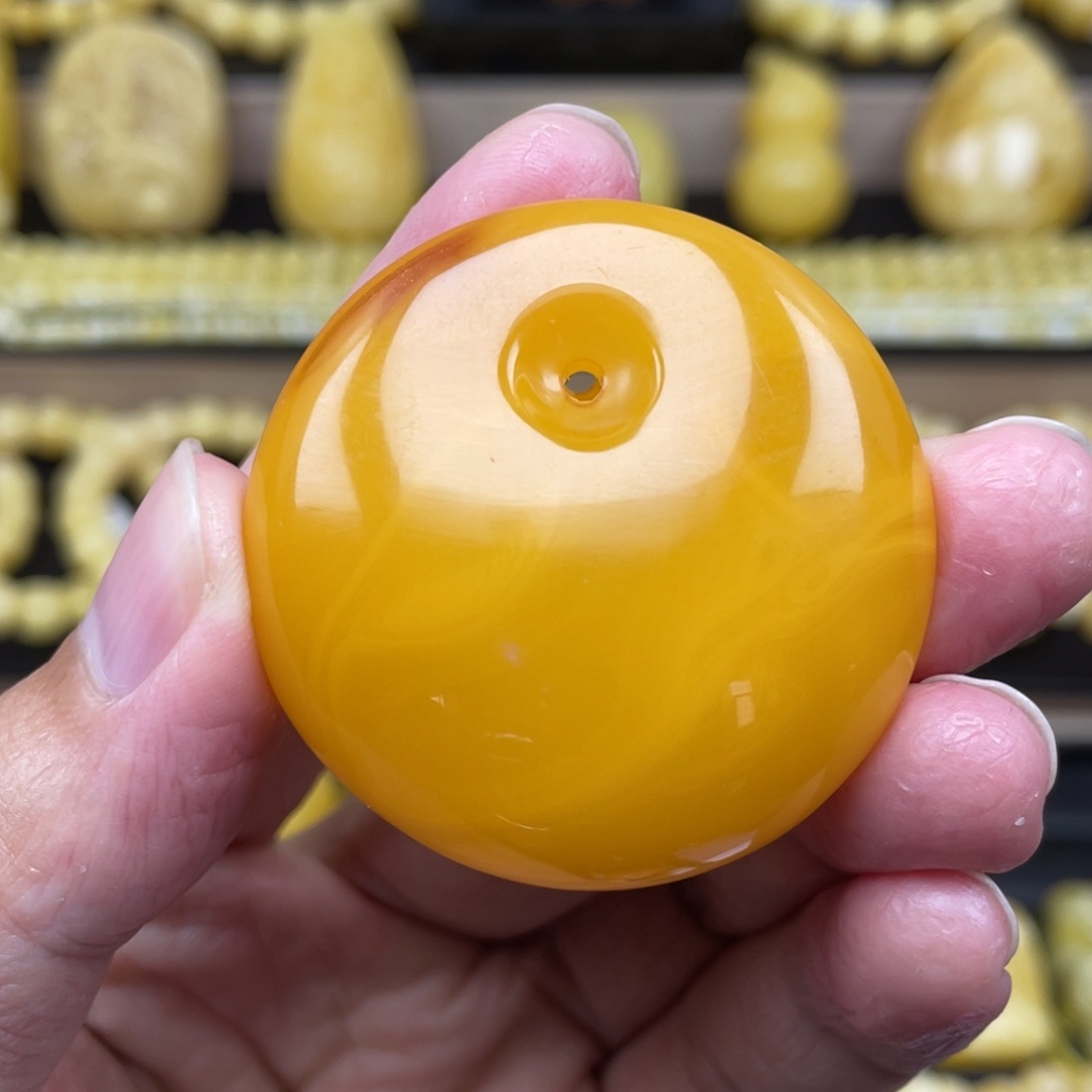 琥珀裸石未镶嵌琥珀蜜蜡