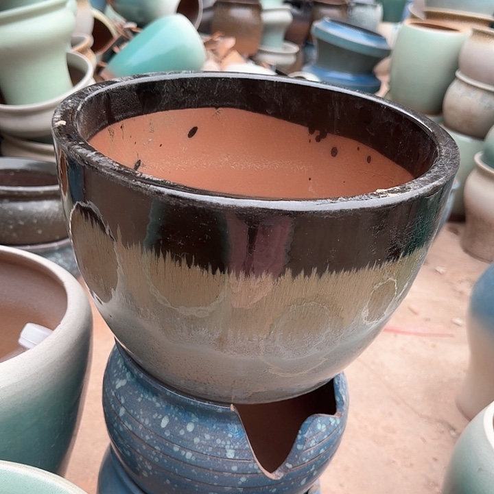 红陶微瑕花盆处理来啦