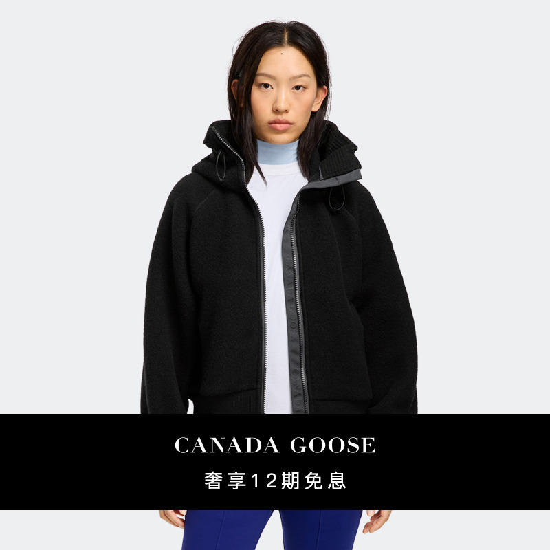 CANADA GOOSE加拿大鹅 Chilliwack女士羊毛抓绒飞行员夹克 7102W