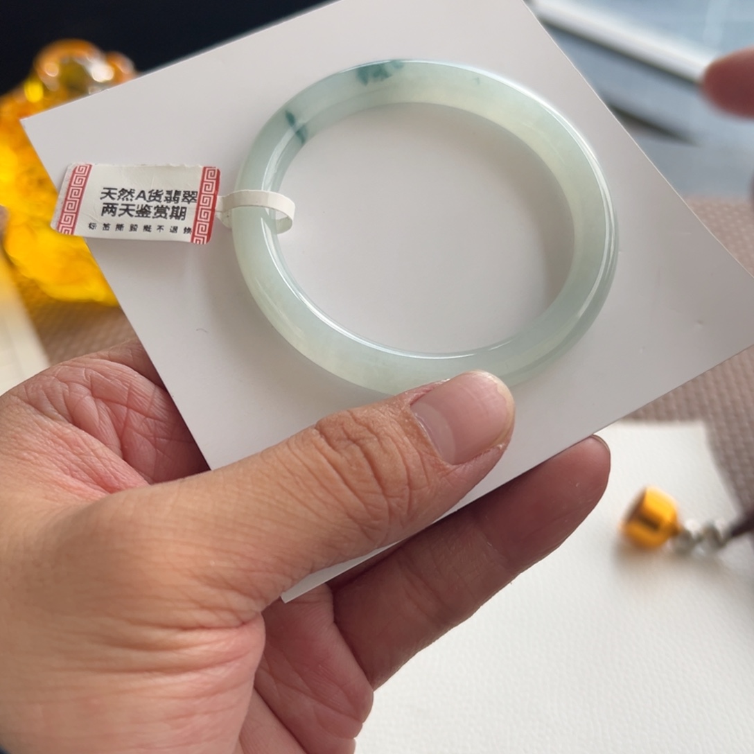 翡翠未镶嵌手镯13号 51