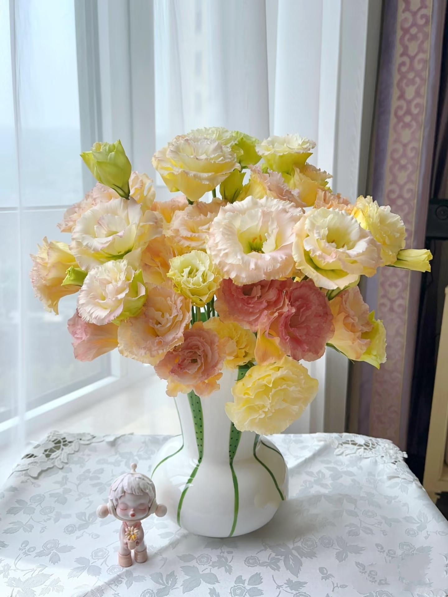 【香槟洋桔梗】洋桔梗   鲜切花水养花期长鲜切花礼物家养