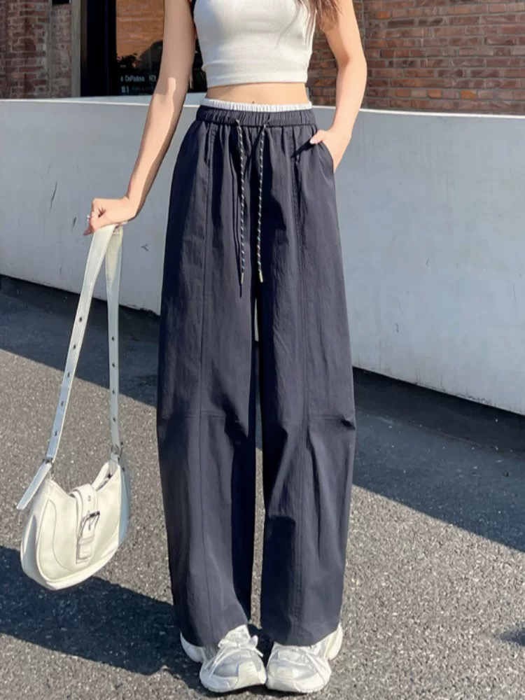 3983#休闲裤，部分无抽绳