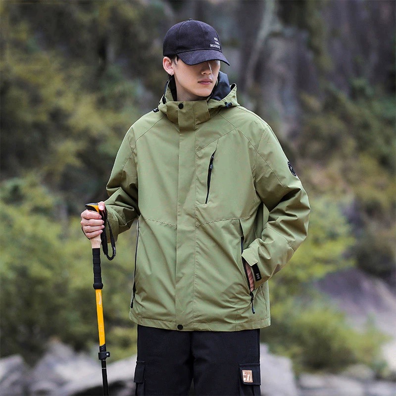 国标骆驼户外三合一冲锋衣2025春秋男士登山服情侣防风防水外套女