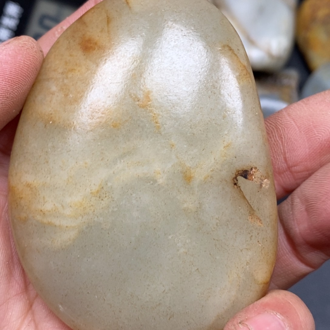 和田玉（糖玉）笔搁未镶嵌