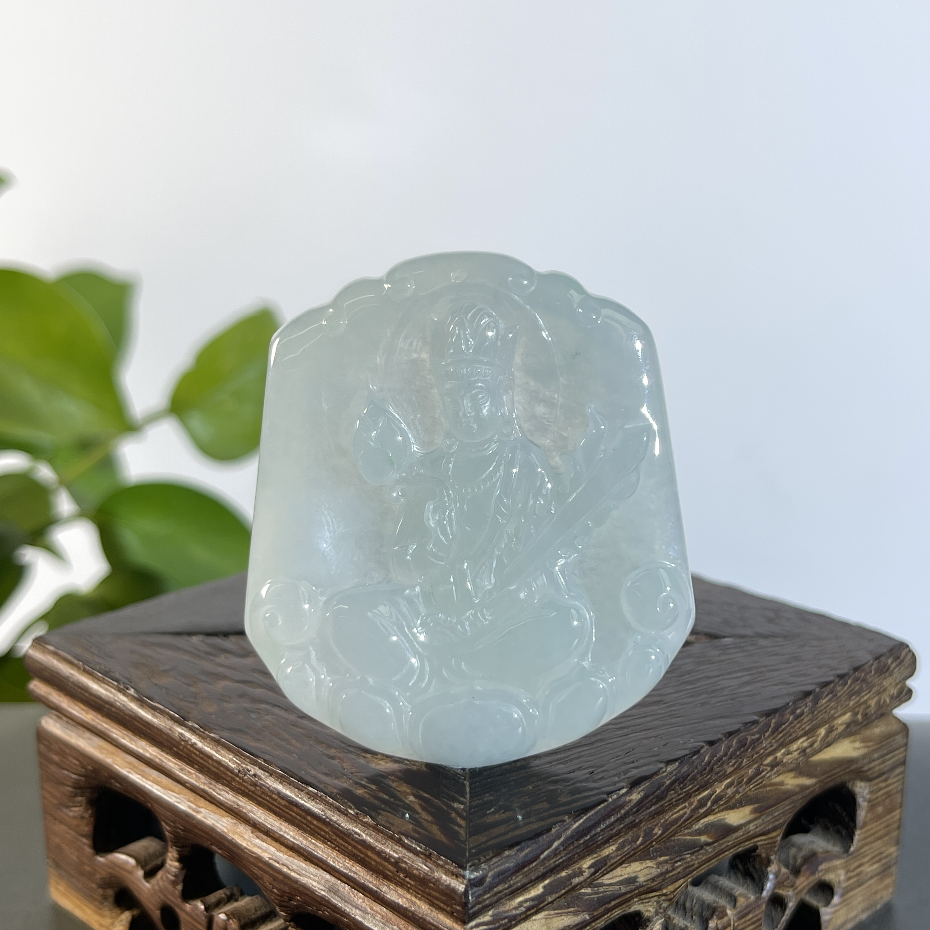 JSW31-88 天然缅甸A货翡翠  虚空藏