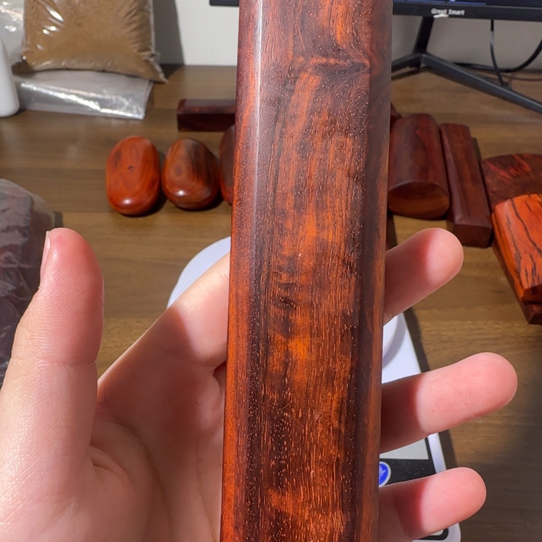 ****z木印度小叶紫檀手把件