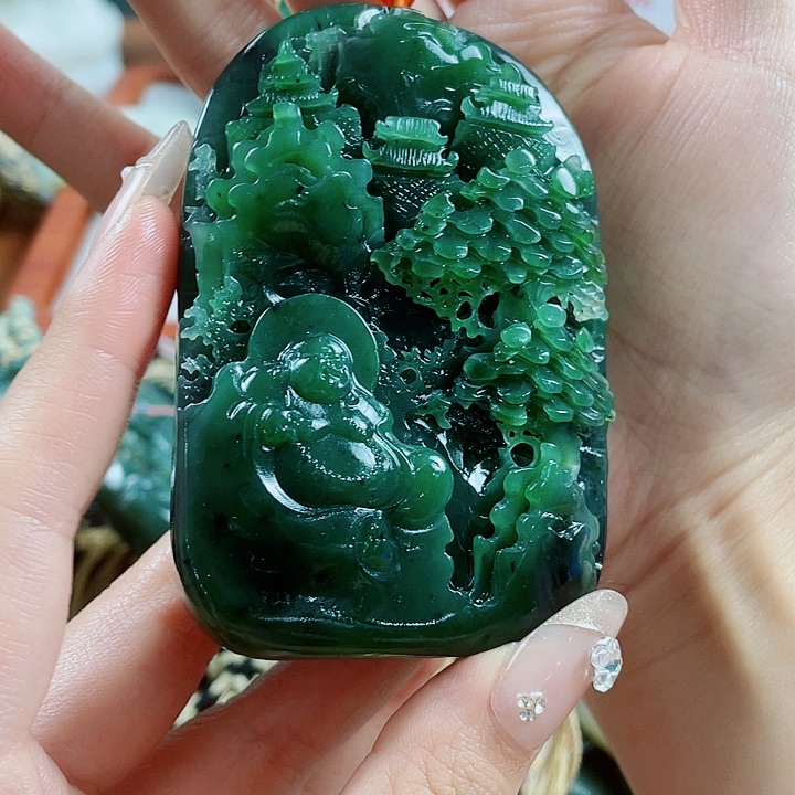 和田玉未镶嵌颈饰