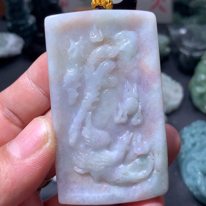 翡翠未镶嵌颈饰保真天然a货翡翠