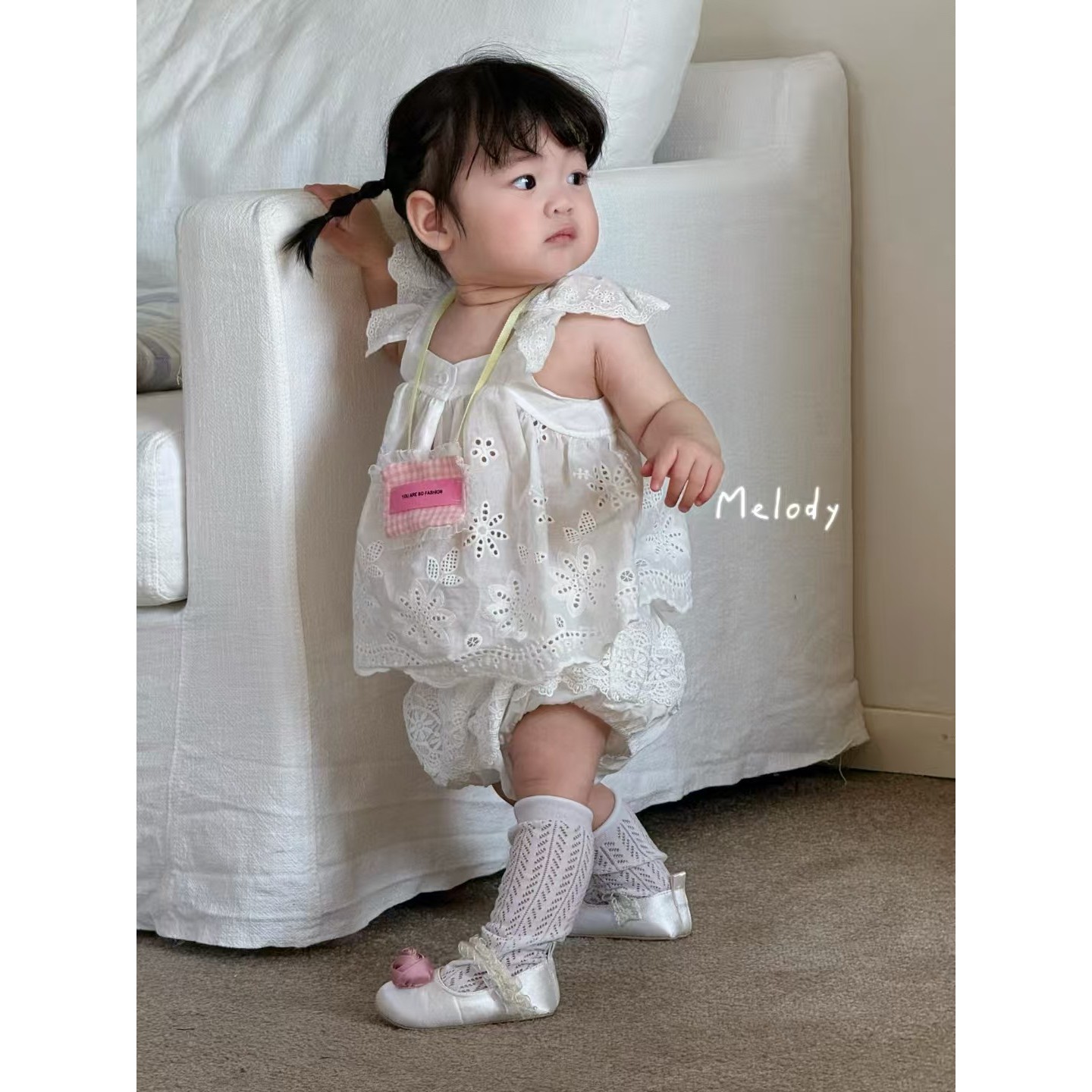【NO退NO换】欢宝5店-Melody-2025夏-编码0034-Mld76013-花边两件套