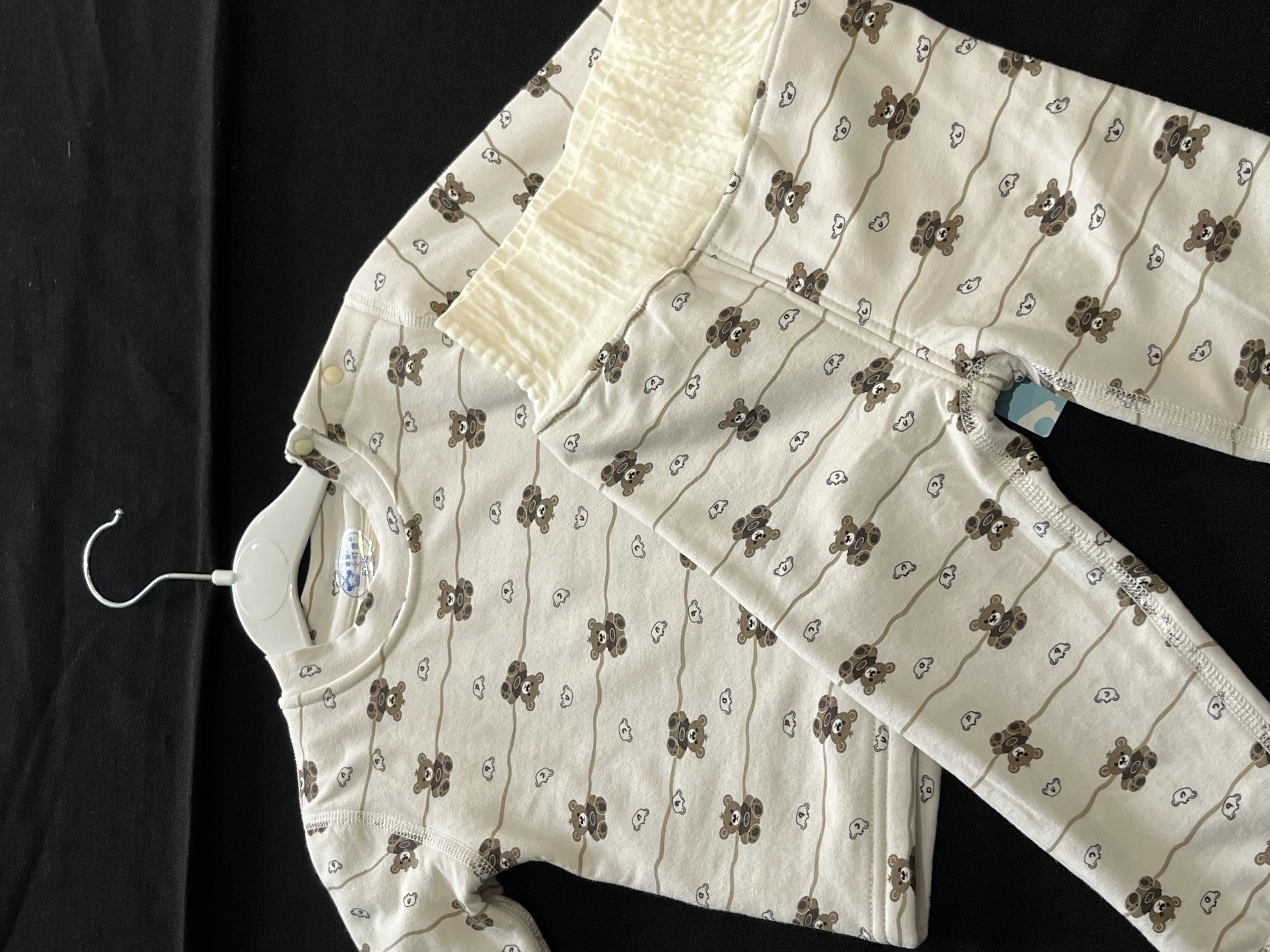 保暖极简风家居服套装婴儿秋冬休闲