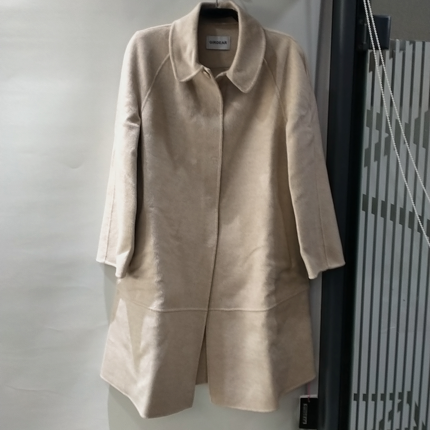 女装品质高端复古双面呢翻领羊绒中长款大衣外套（不退换）