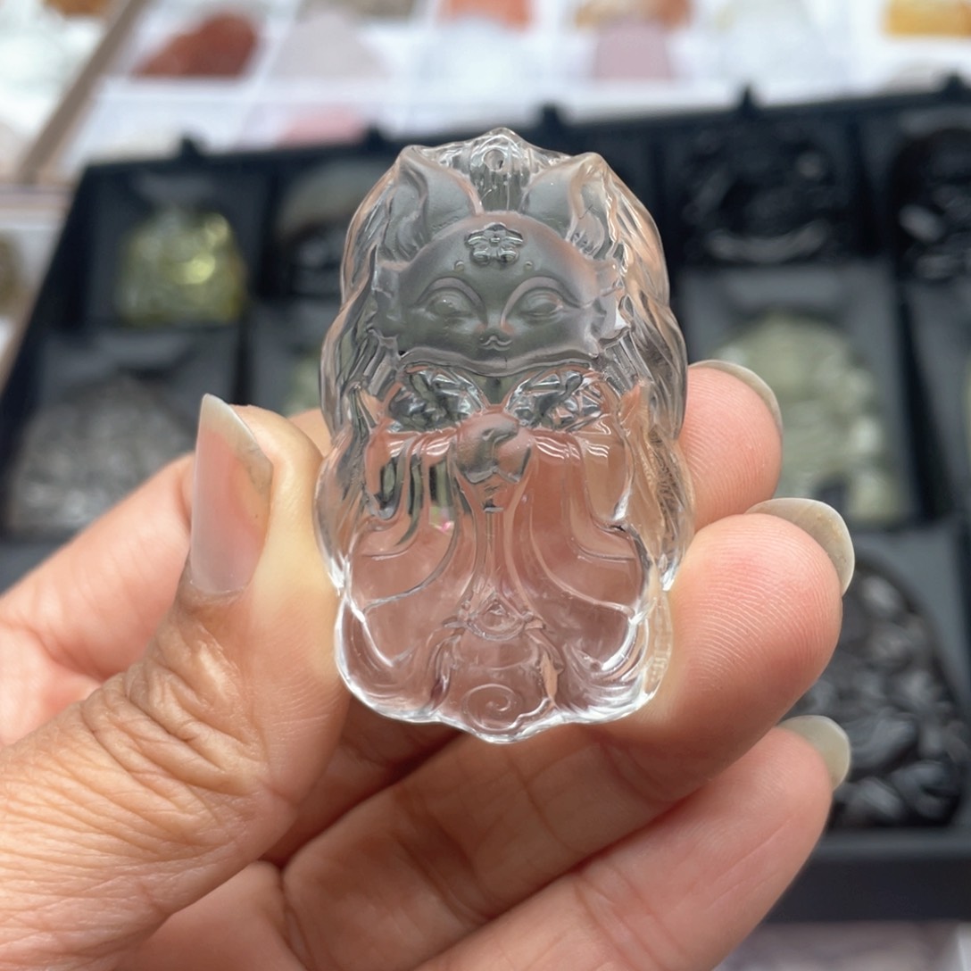 水晶吊坠(不含链)未镶嵌