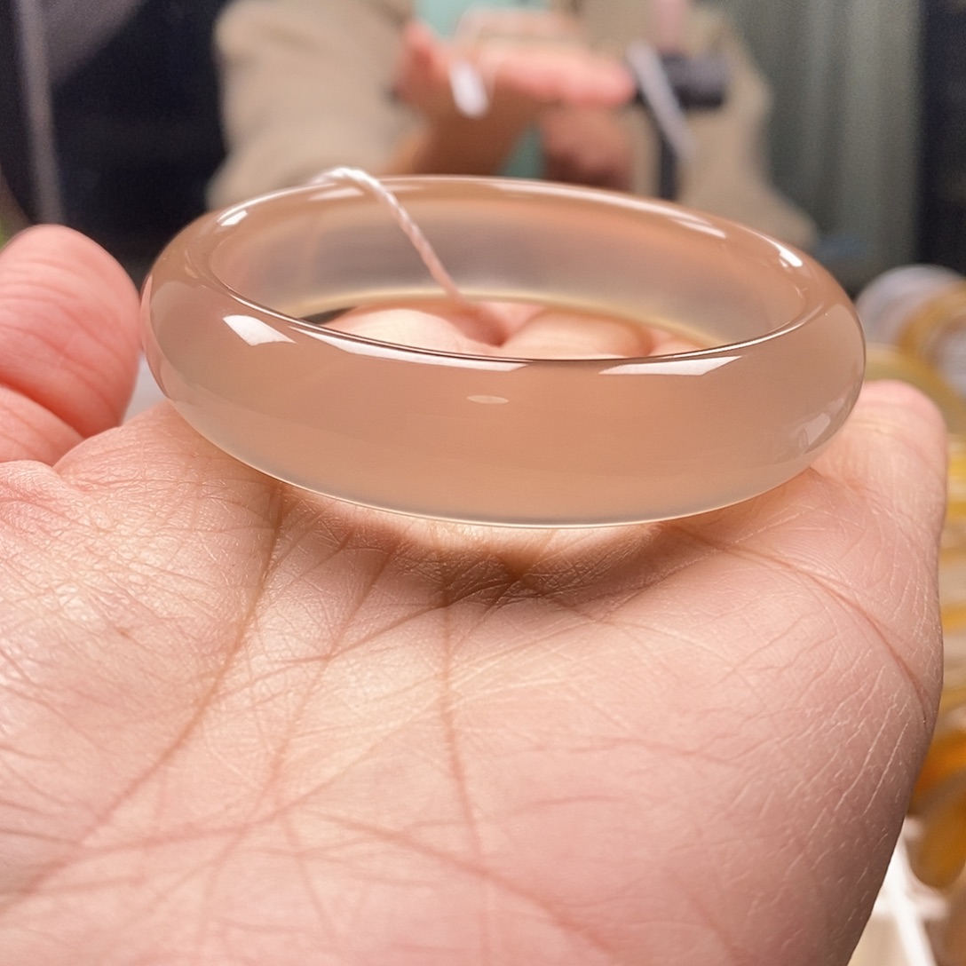 玛瑙/玉髓手镯合金财**顺