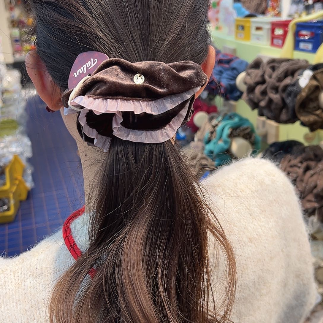 布艺铁合金棕色粉边