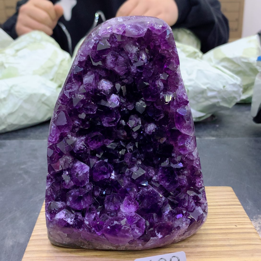水晶摆件未镶嵌紫晶489