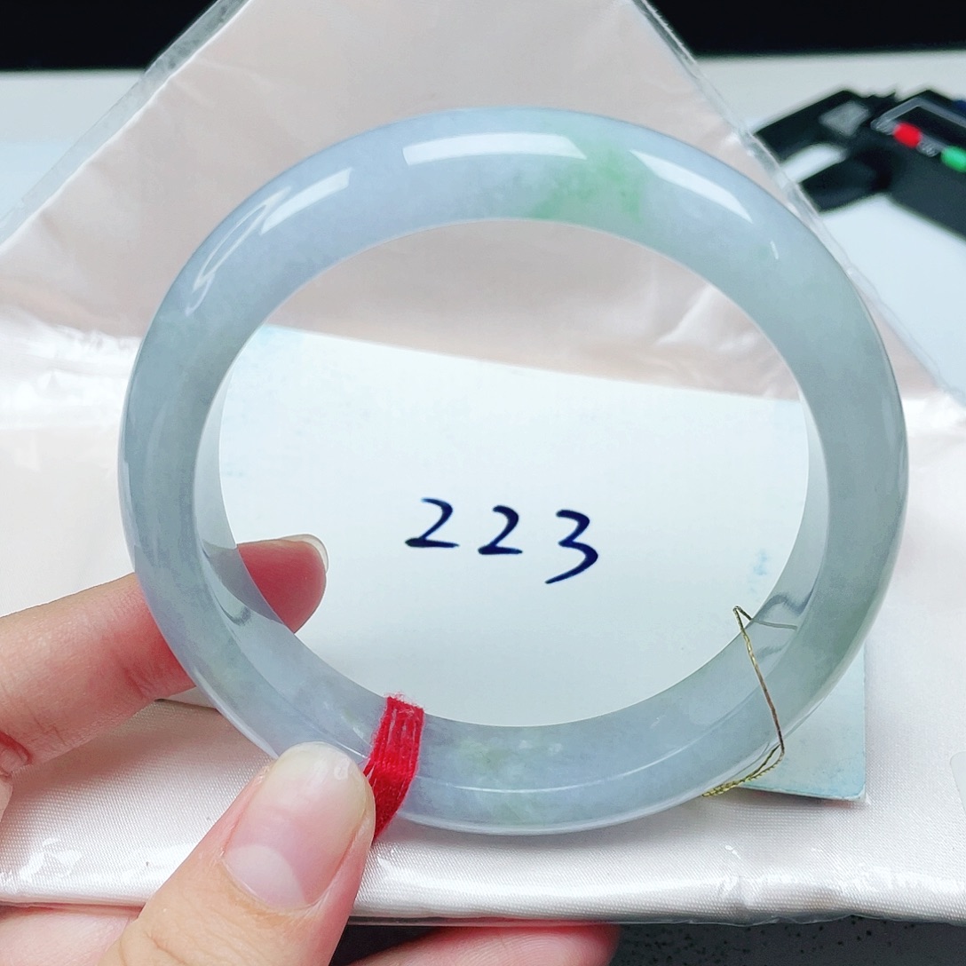 翡翠未镶嵌手镯正圈58.6 