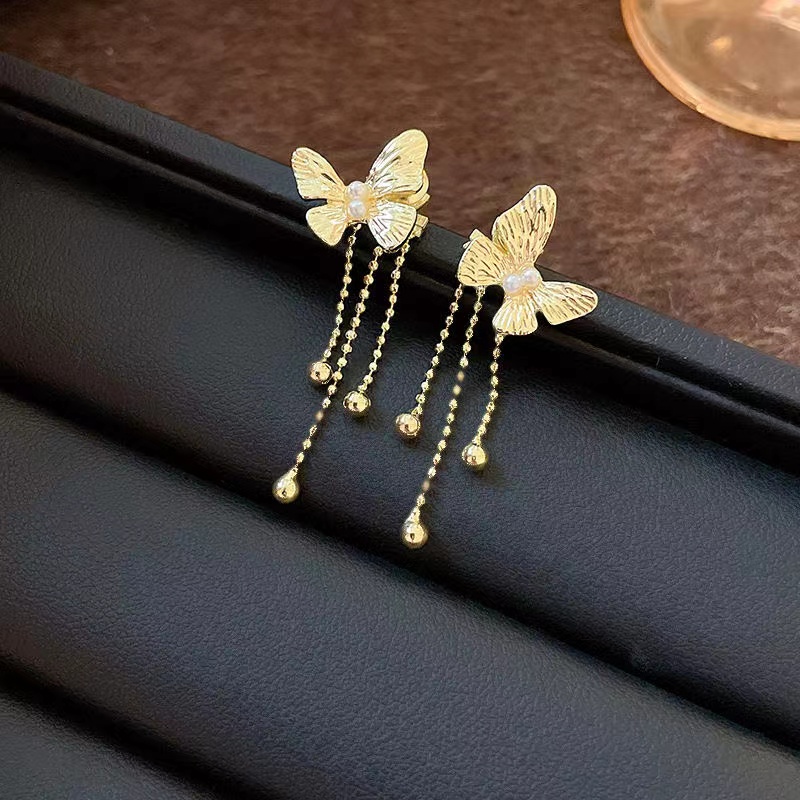 铜合金耳饰 韩版韩式日韩金色气质冷淡风耳环简约百搭耳钉1721