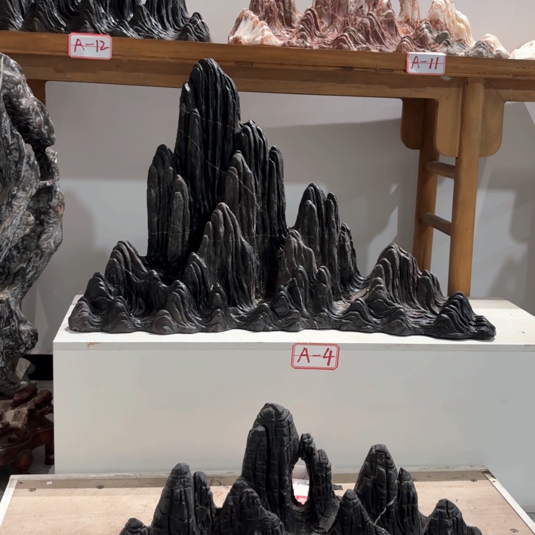 大***光灵璧山峰石靠山石