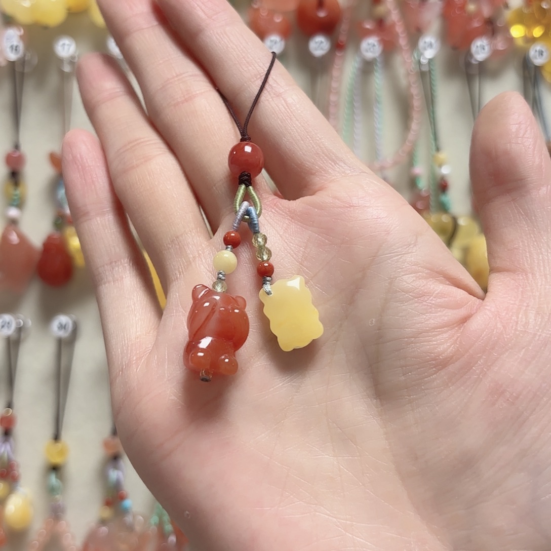 南红玛瑙未镶嵌吊坠(不含链)