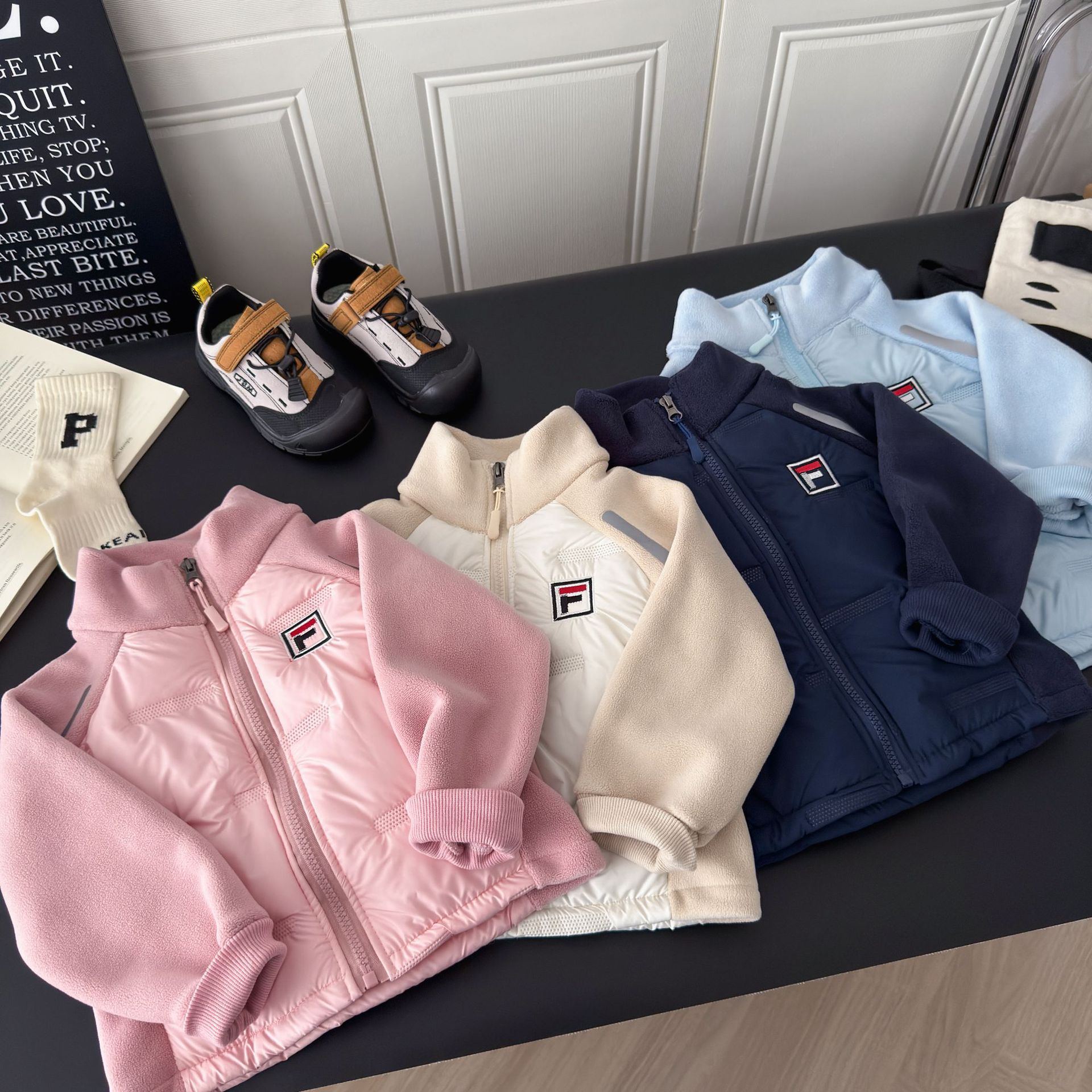 【商场品质】儿童棉服外套男女童校服内搭新款保暖超轻舒适休闲上衣