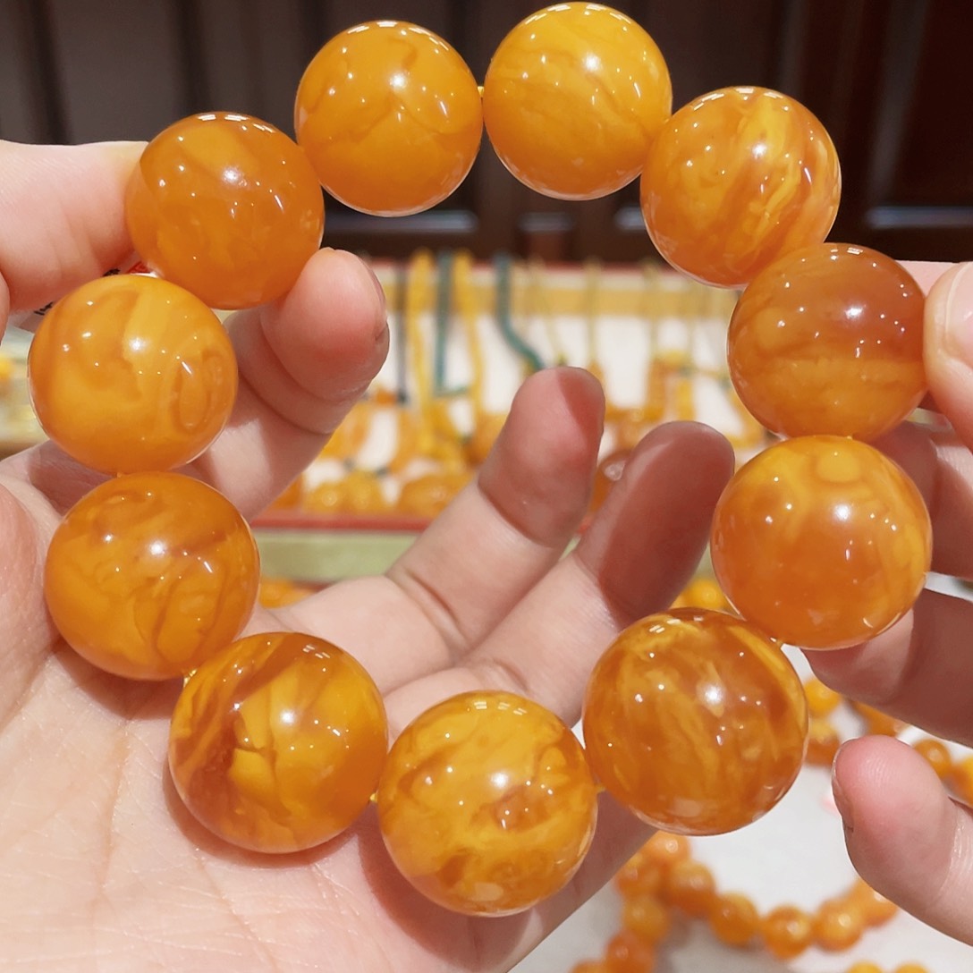 蜜蜡手链未镶嵌手串