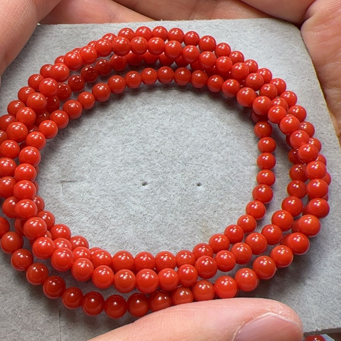 南红玛瑙手串未镶嵌