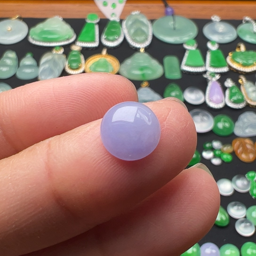 翡翠颈饰未镶嵌蛋8.6