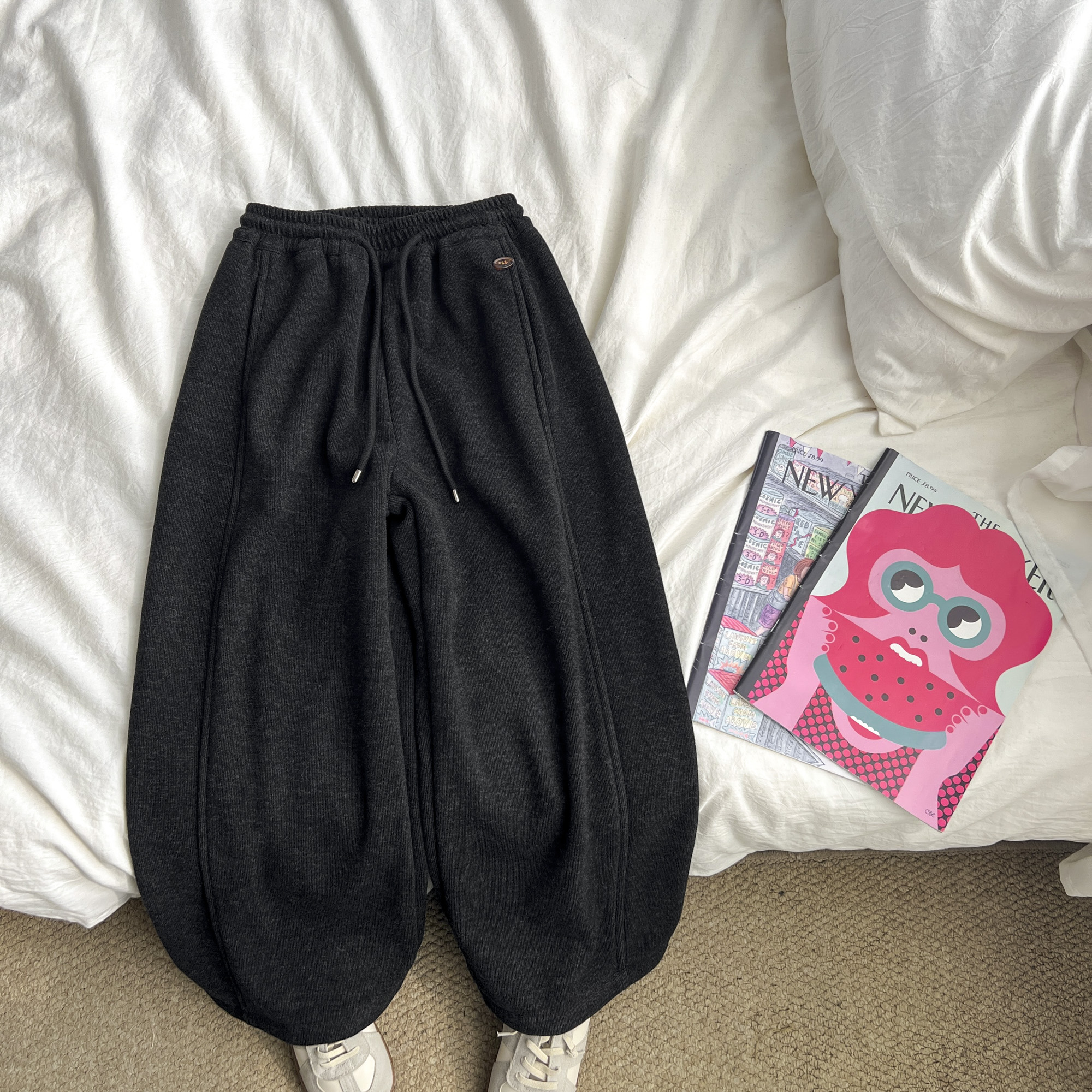 【原版】女童冬装加厚卫裤中大童保暖裤子儿童休闲裤XXKDW59131