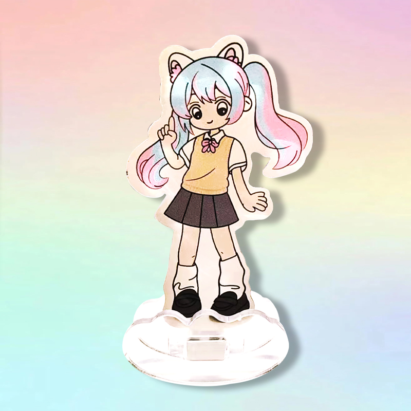 亚克力定制动漫角色钥匙扣摇摇乐冰箱贴情侣头像高清