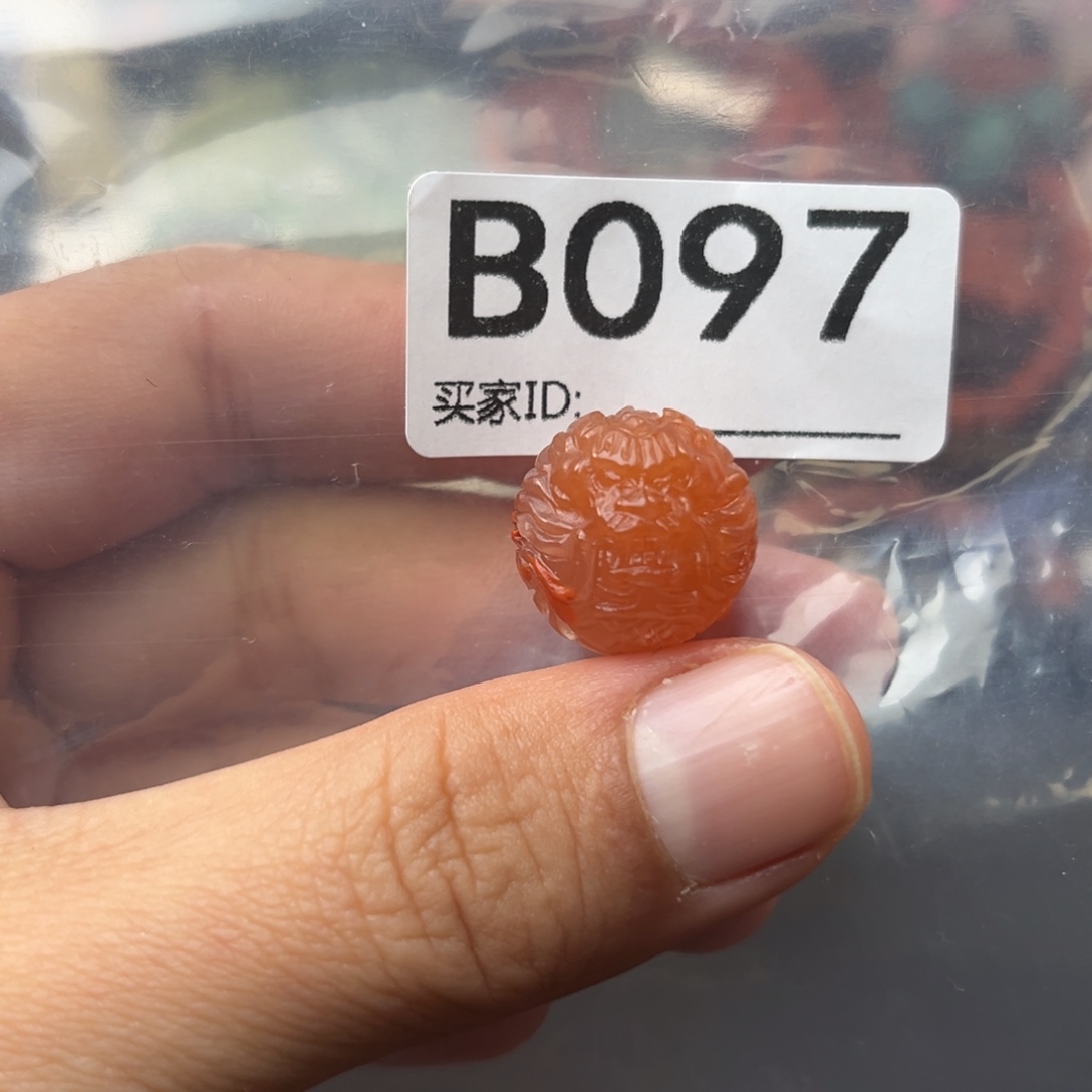 南红玛瑙未镶嵌珠宝奇石16.6mm