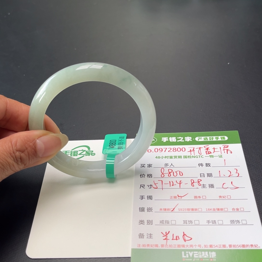 翡翠手镯未镶嵌多人