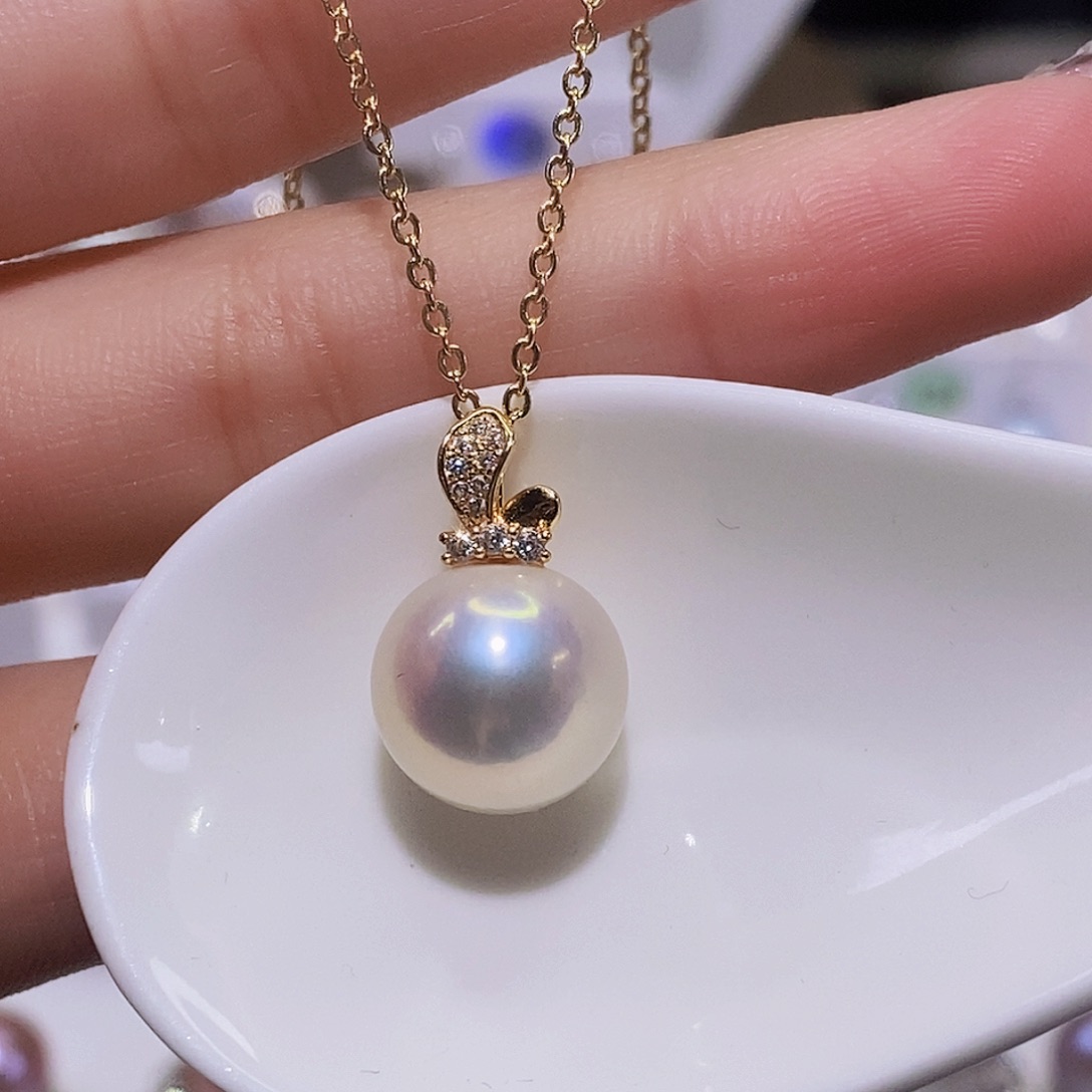 淡水珍珠颈饰银S925镶嵌