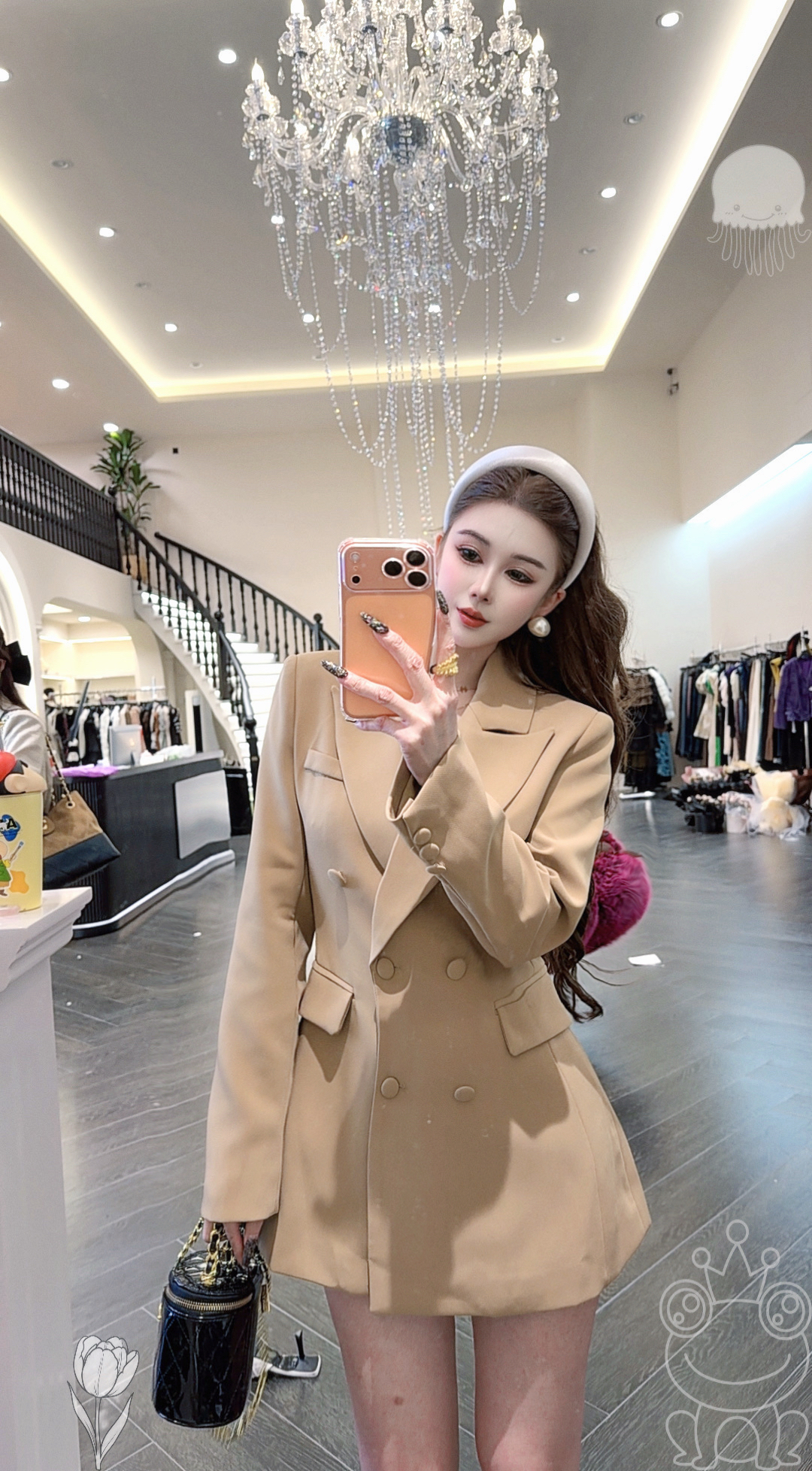 大气元（西装）沙漏腰西装裙