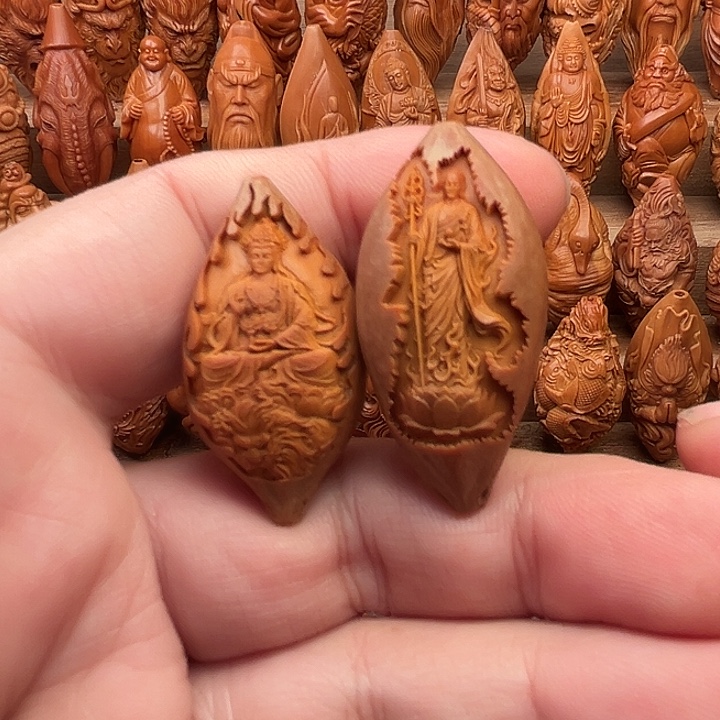 黄***河吊坠橄榄核福利2颗