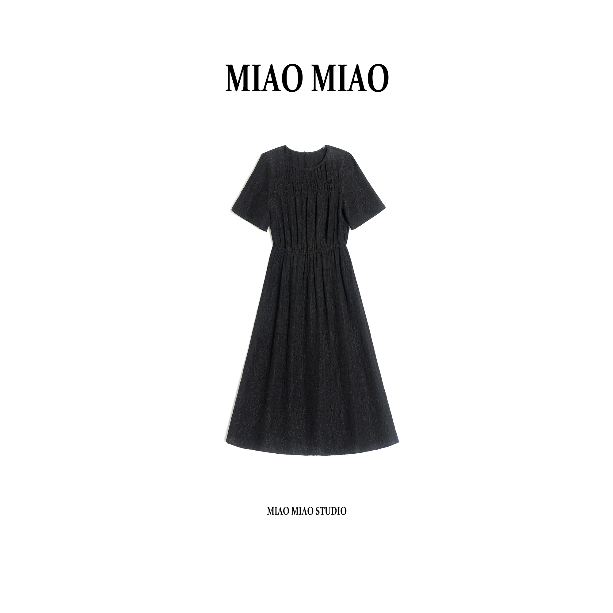 【槐瑶】淼淼家E478夏季冠乐绉桑蚕丝新款国风新中式时尚连衣裙