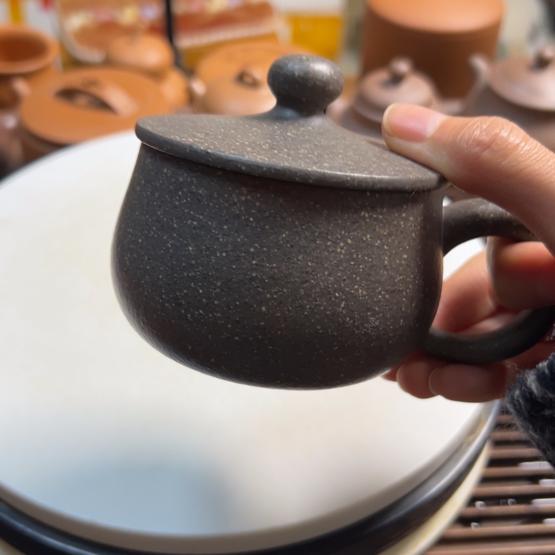 紫砂茶壶段泥盖杯200