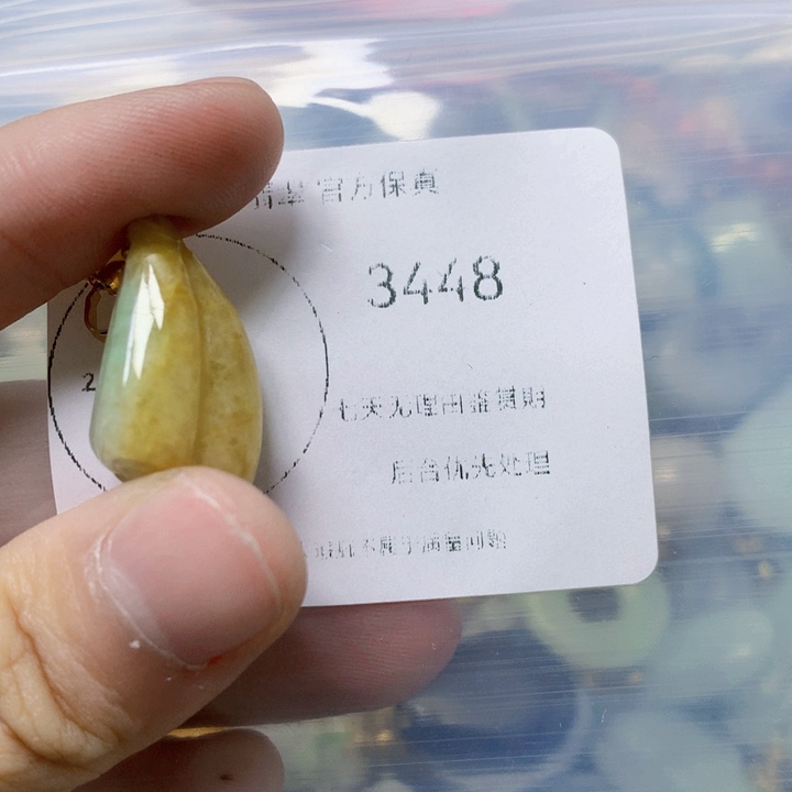 翡翠吊坠(赠链)未镶嵌翡翠