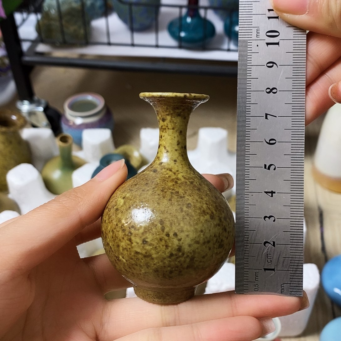 摆件景德镇高温陶瓷小花瓶