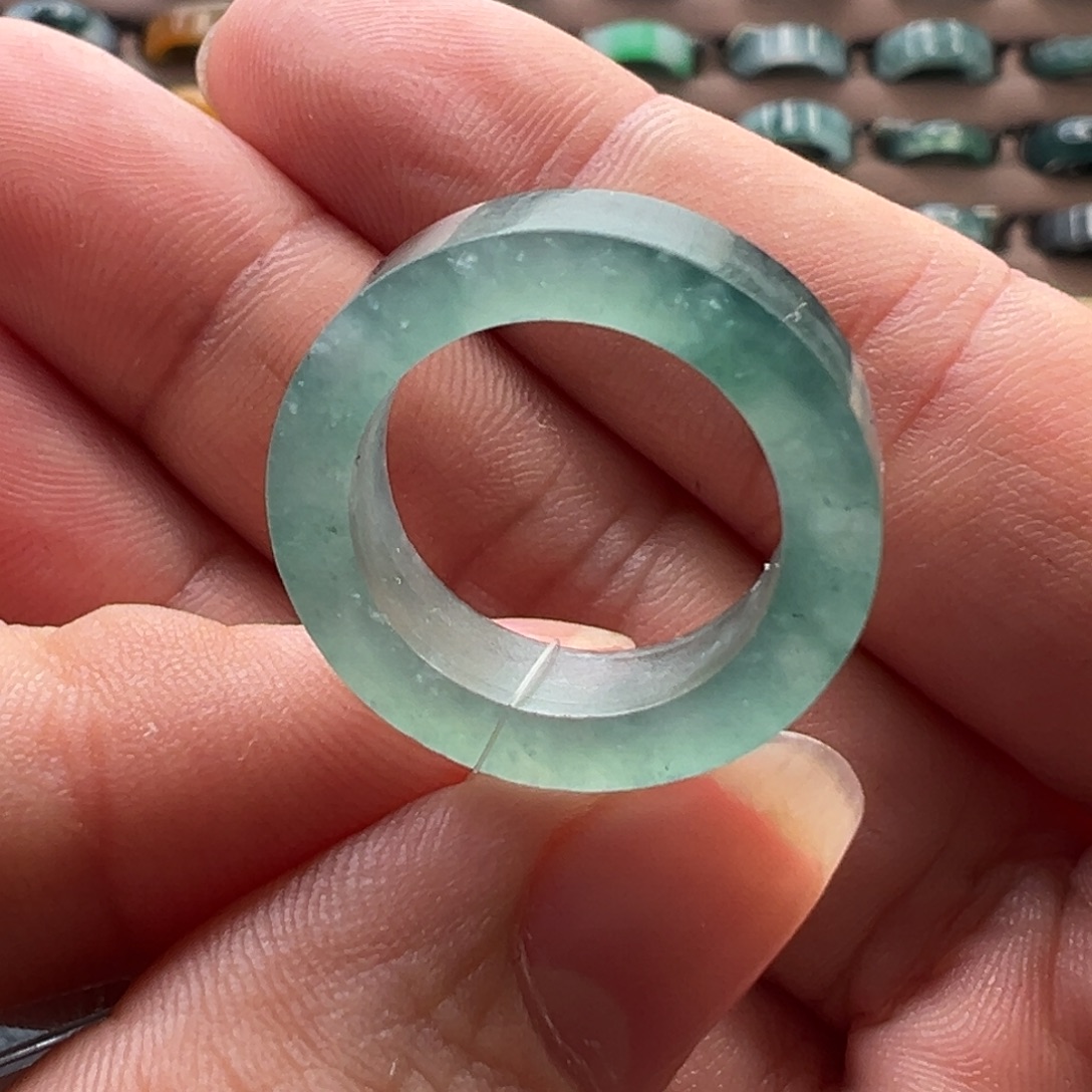 定制翡翠未镶嵌翡翠戒指11-12