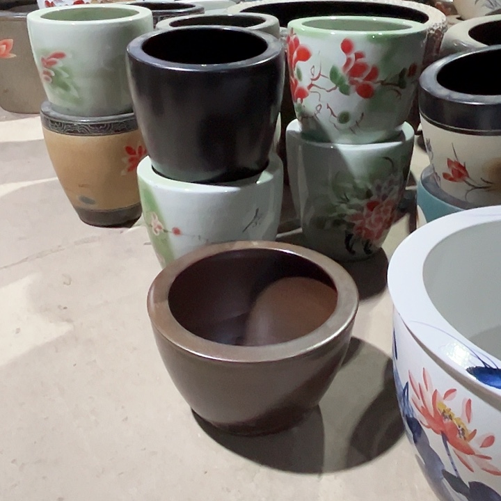 老***村景德镇陶瓷鱼缸艺术直径52高度32