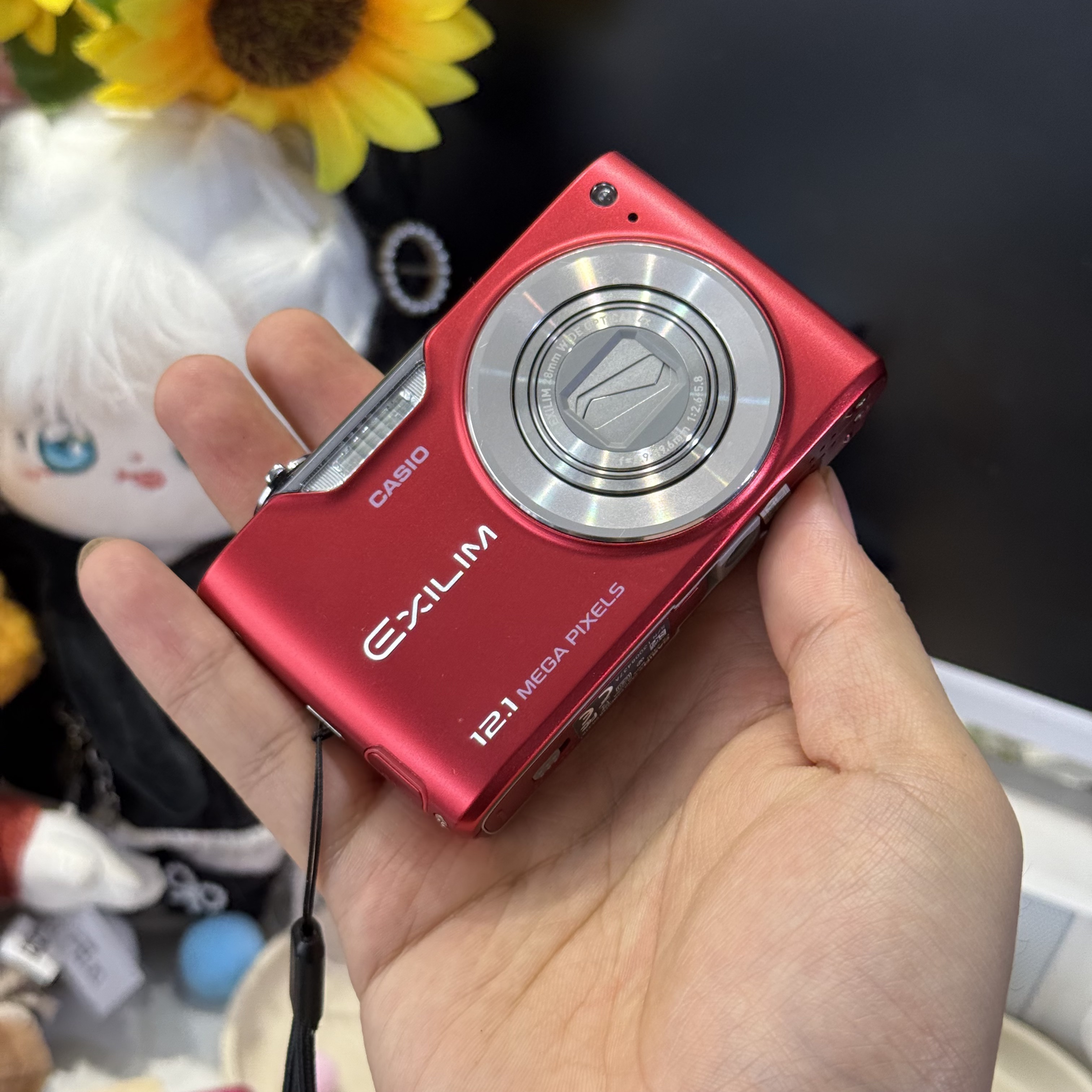 9新 Casio/卡西欧 二手卡西欧z450冷白皮柔焦适新手滤镜多带配件