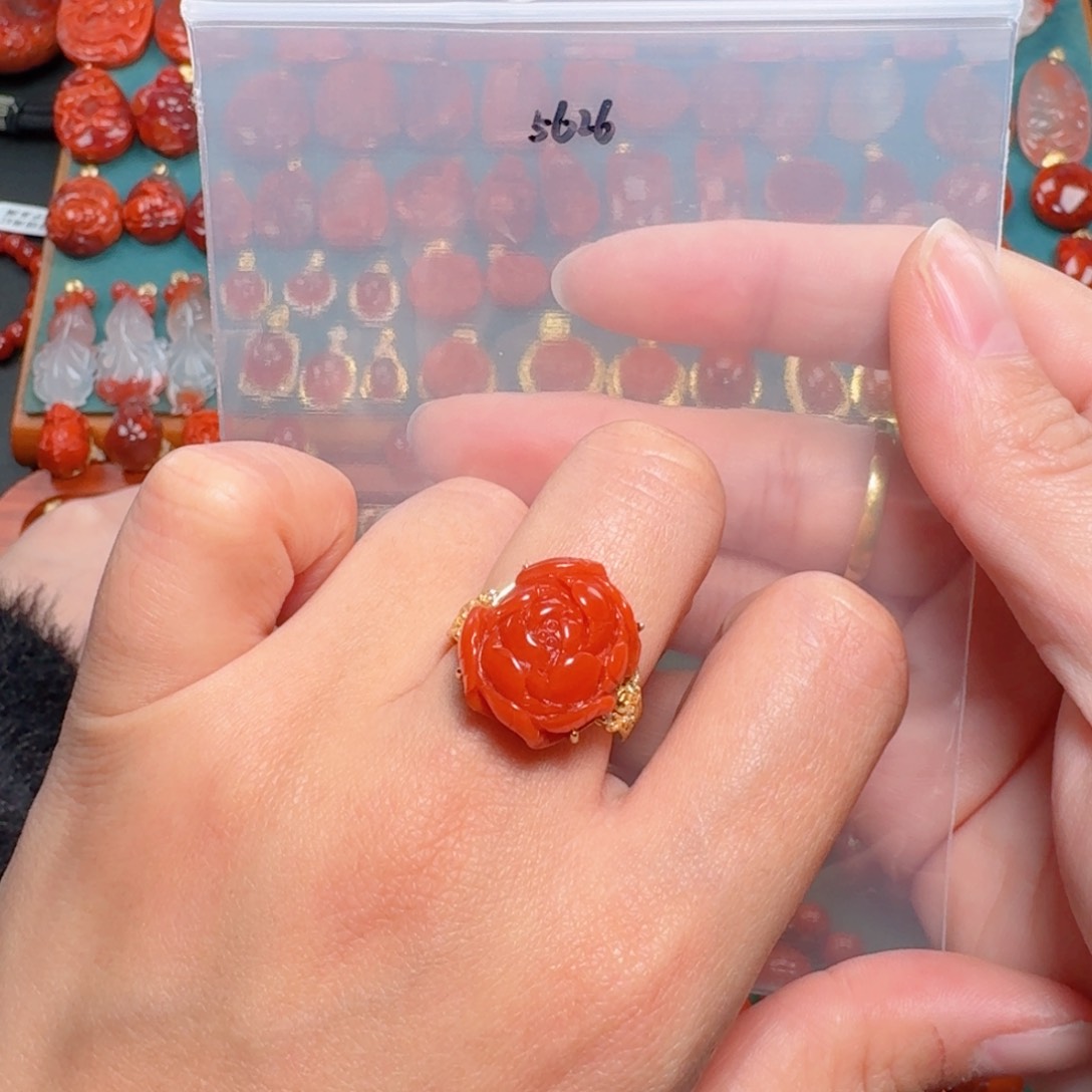 南红玛瑙南红银S925镶嵌