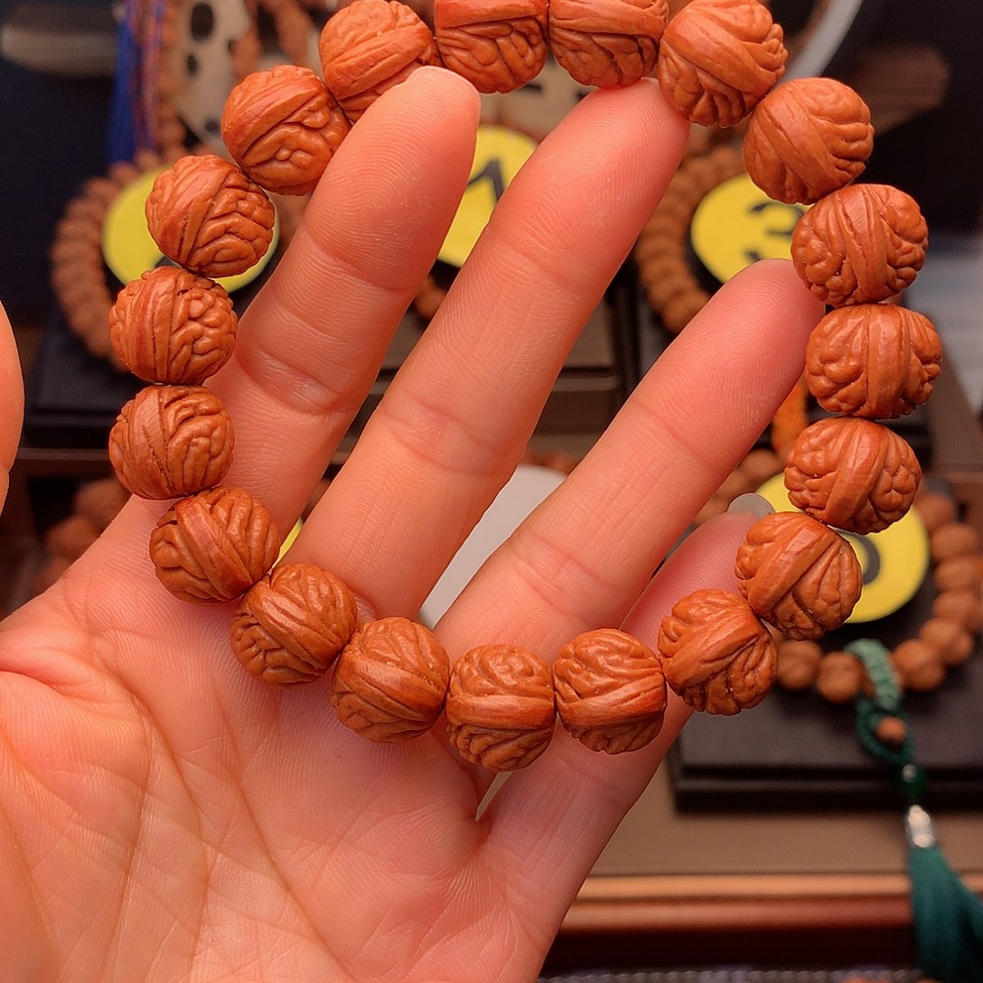 桃核手串荔枝新品15