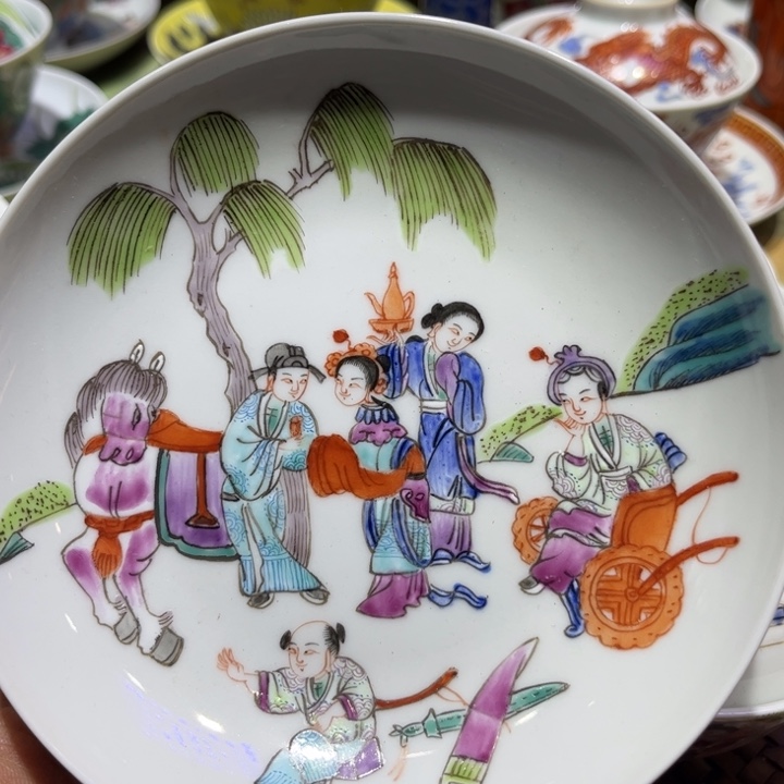 纯手绘精品盖碗杯