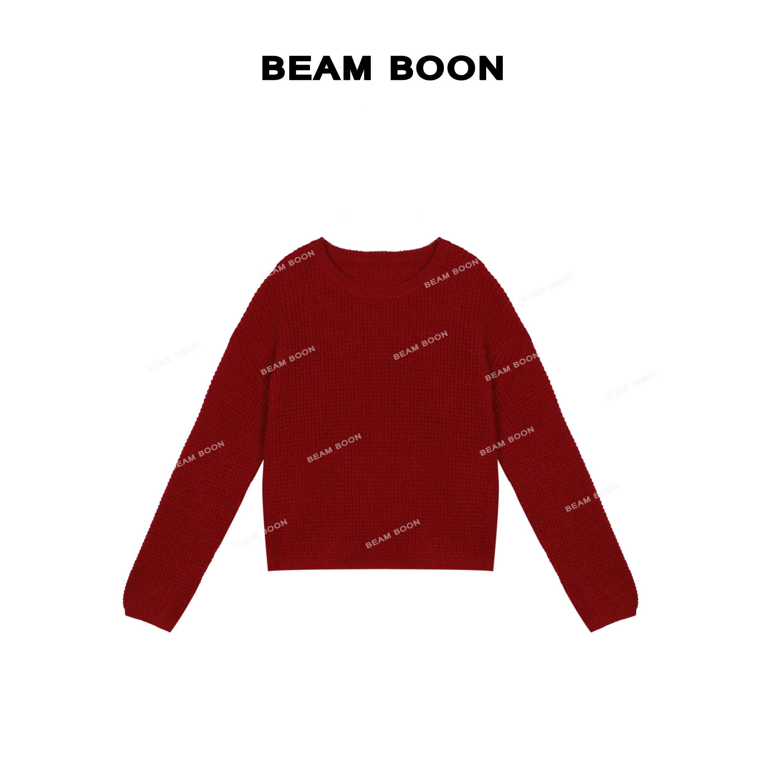 【大漂亮毛衣】喜气洋洋！软糯美利奴羊毛马海毛混纺金银丝针织衫